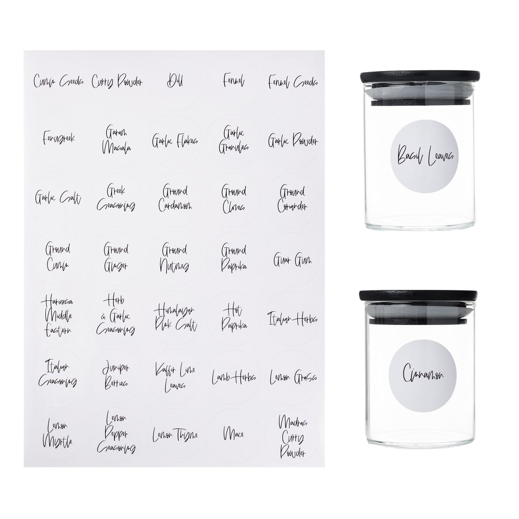 Printed Spice Jar Label Packs - PLD