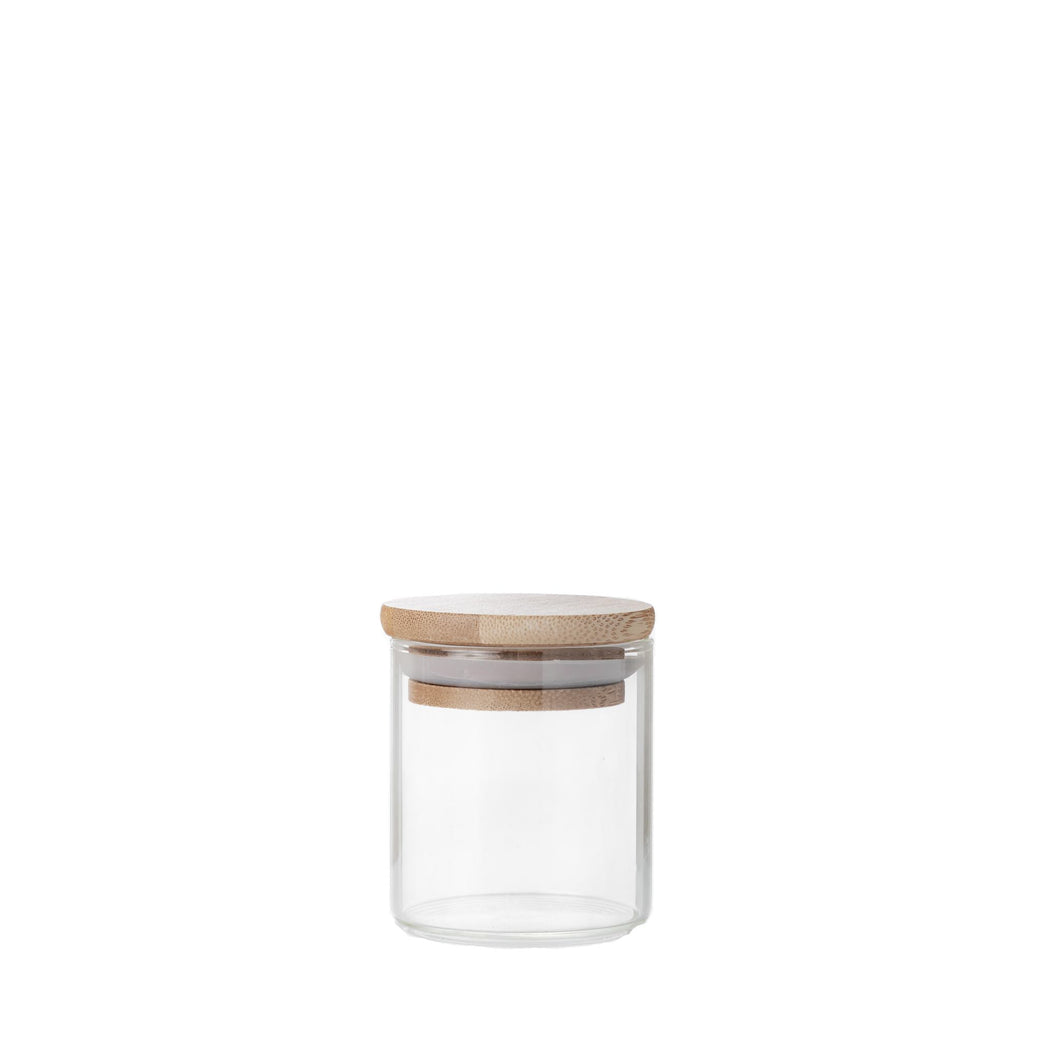 100ml Glass Spice Jars with Bamboo Lid - PLD