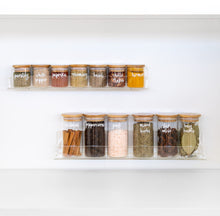 Load image into Gallery viewer, 100ml Glass Spice Jars with Bamboo Lid - PLD
